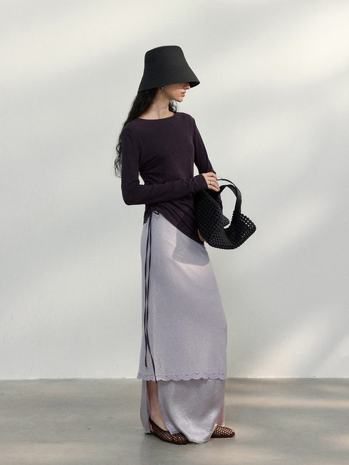 Jupe à bord en verre